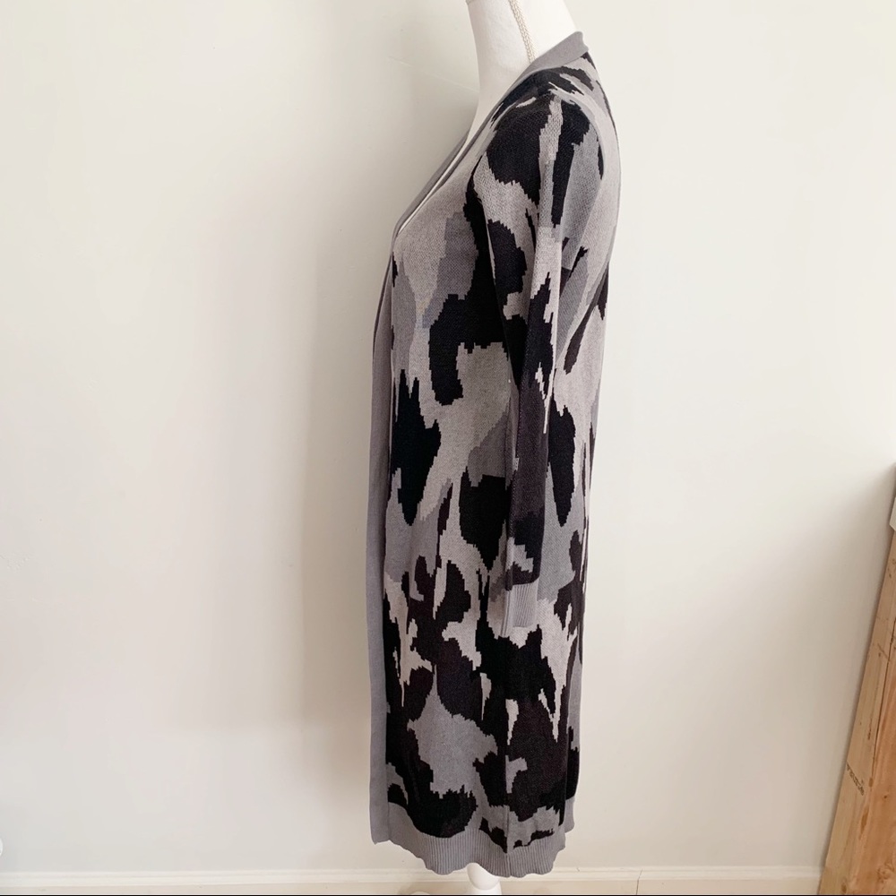 NWT Boston Proper Camouflage Duster Long Line Open Cardigan Sz XXS - Picture 7 of 13